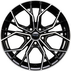 Platin P 118 Black Polished Alufelge 8x18 Zoll ET45 LK 5x114.3 ML73.1