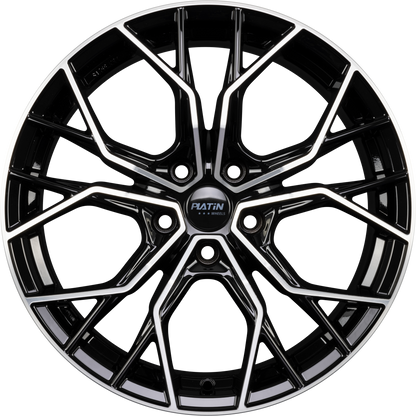 Platin P 118 Black Polished Alufelge 8x18 Zoll ET45 LK 5x114.3 ML73.1