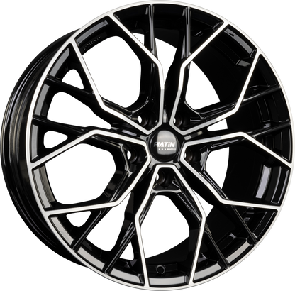 Platin P 118 Black Polished Alufelge 8x18 Zoll ET45 LK 5x114.3 ML73.1 – Bild 2