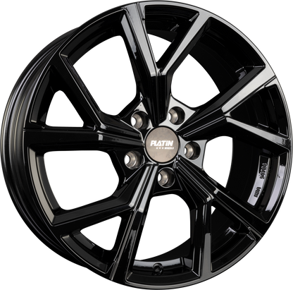 Platin P 115 Black Shiny Alufelge 7.5x18 Zoll ET50.5 LK 5x108 ML63.4 – Bild 2