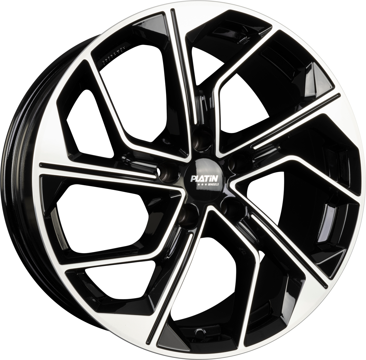 Platin P 116 Black Polished Alufelge 9x20 Zoll ET40 LK 5x112 ML66.6 – Bild 2