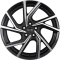 Platin P 107 Diamant Schwarz Frontpoliert Alufelge 7.5x19 Zoll ET50 LK 5x112 ML57.1