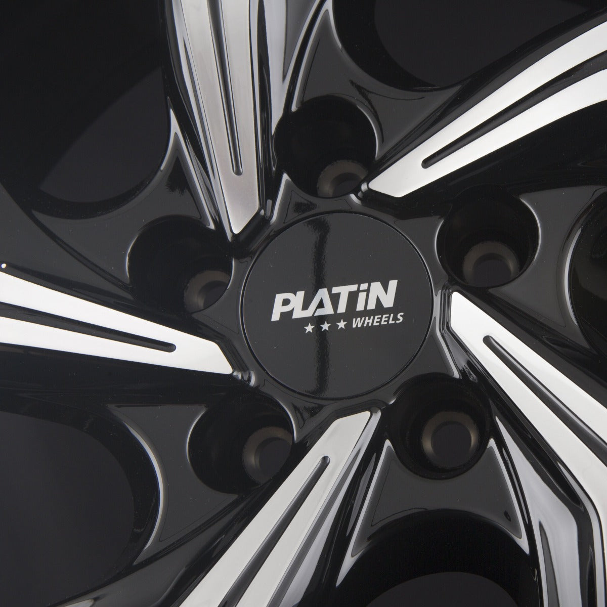 Platin P 107 Diamant Schwarz Frontpoliert Alufelge 7.5x19 Zoll ET50 LK 5x112 ML57.1 – Bild 5