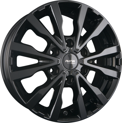 Platin P 86 Black Glossy Alufelge 6.5x17 Zoll ET50 LK 6x120 ML74.5 – Bild 2
