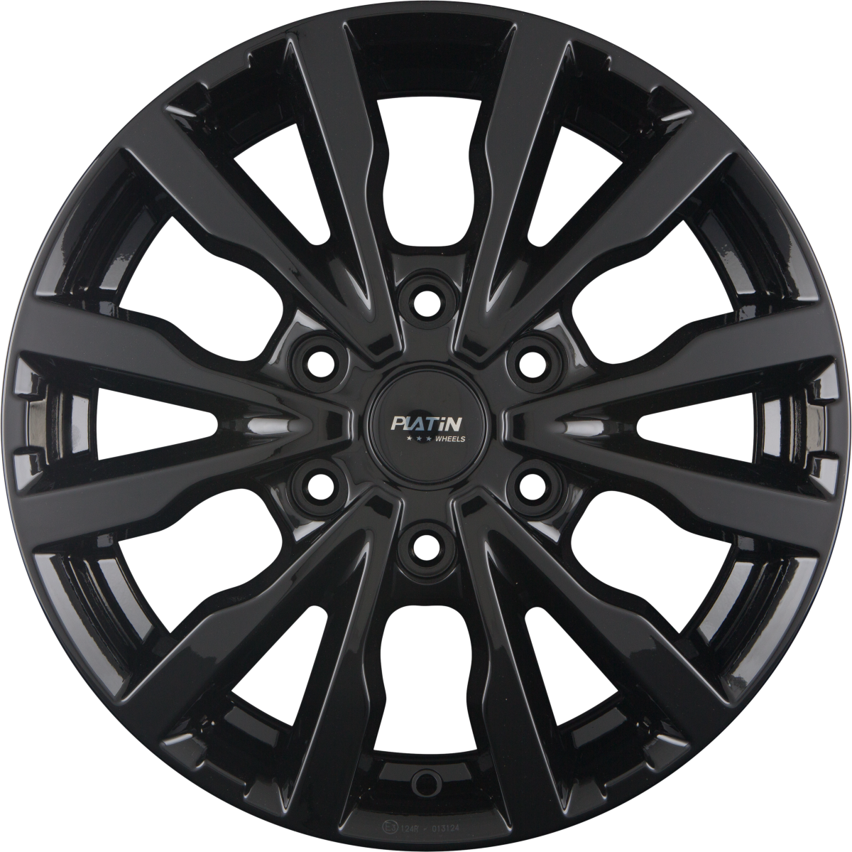 Platin P 86 Black Glossy Alufelge 7.5x19 Zoll ET52.5 LK 6x120 ML74.5