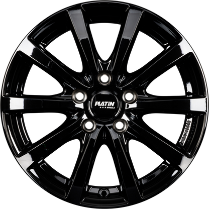 Platin P 69 Black Shiny Alufelge 6.5x16 Zoll ET37.6 LK 4x108 ML65.1