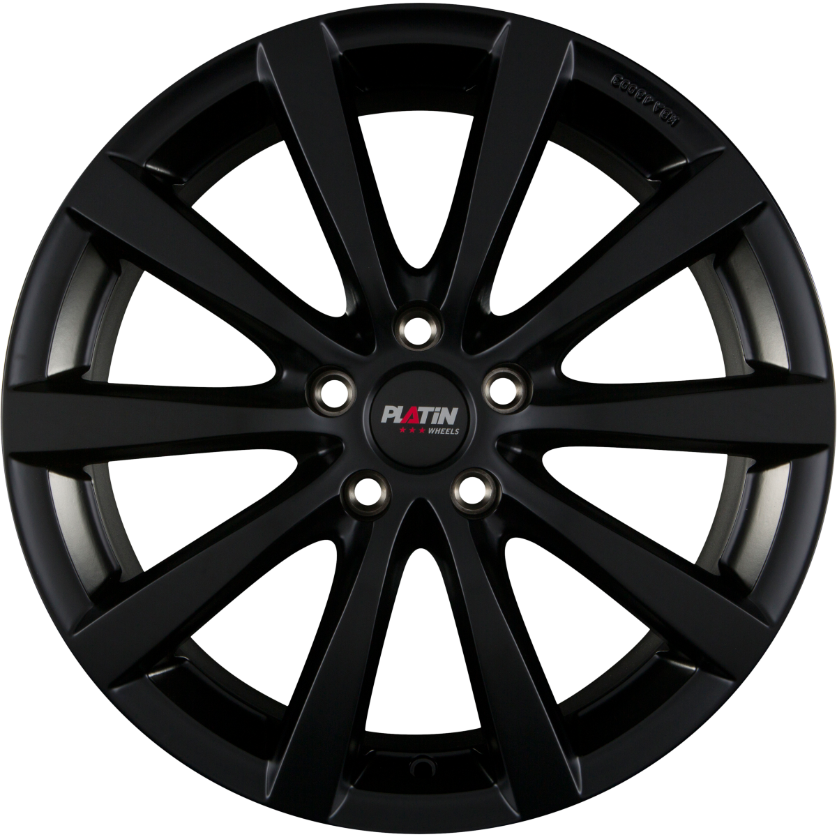 Platin P 66 Schwarz Matt Alufelge 8x19 Zoll ET35.1 LK 5x112 ML66.6