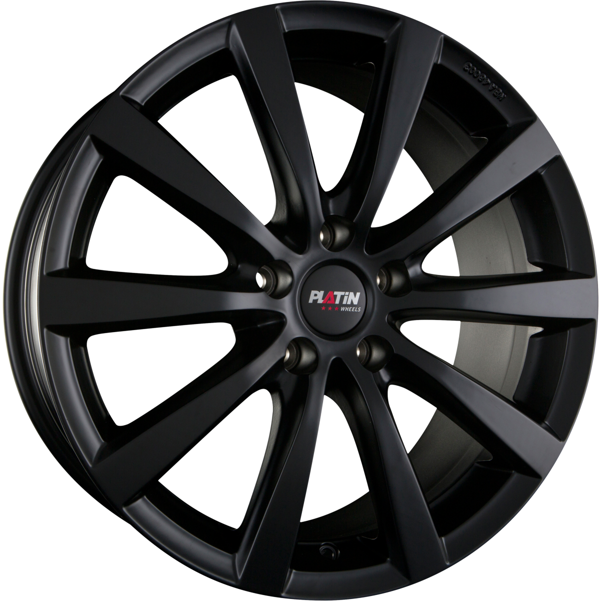 Platin P 66 Schwarz Matt Alufelge 8x19 Zoll ET35.1 LK 5x112 ML66.6 – Bild 2