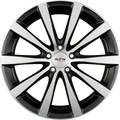 Platin P 66 Schwarz Matt Poliert Alufelge 8x19 Zoll ET45.1 LK 5x112 ML66.6