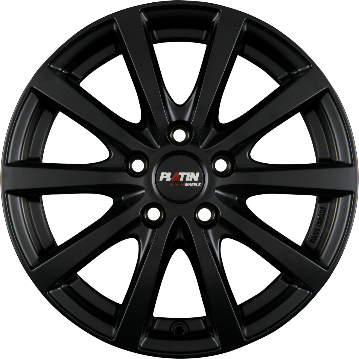 Platin P 69 Schwarz Matt Alufelge 6.5x16 Zoll ET46.1 LK 5x112 ML57.1