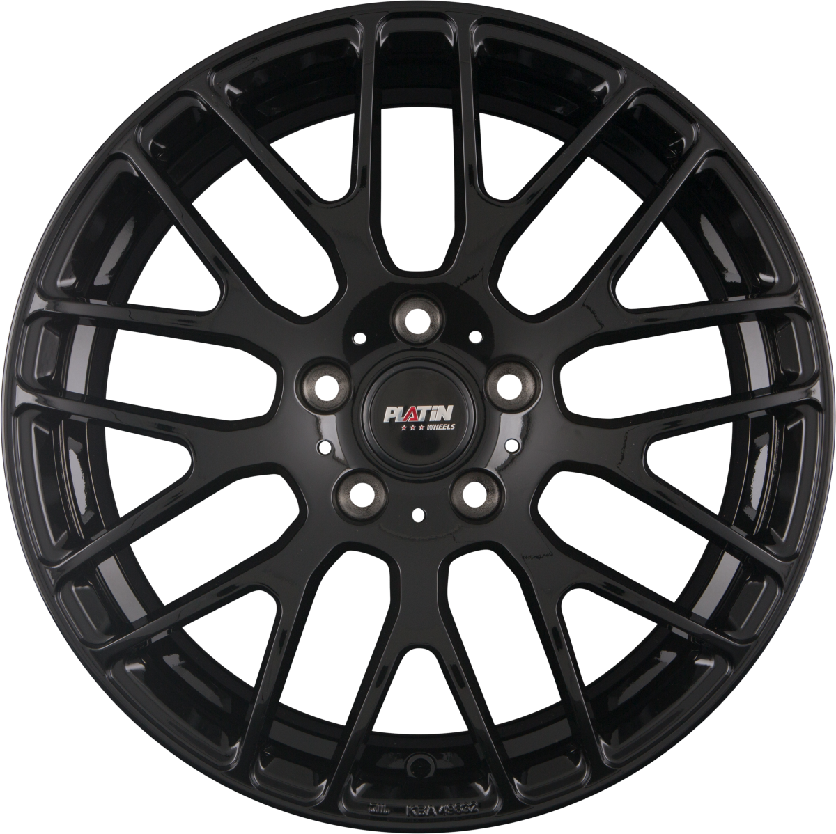 Platin P 70 Black Glossy Alufelge 8x19 Zoll ET45 LK 5x112 ML66.6