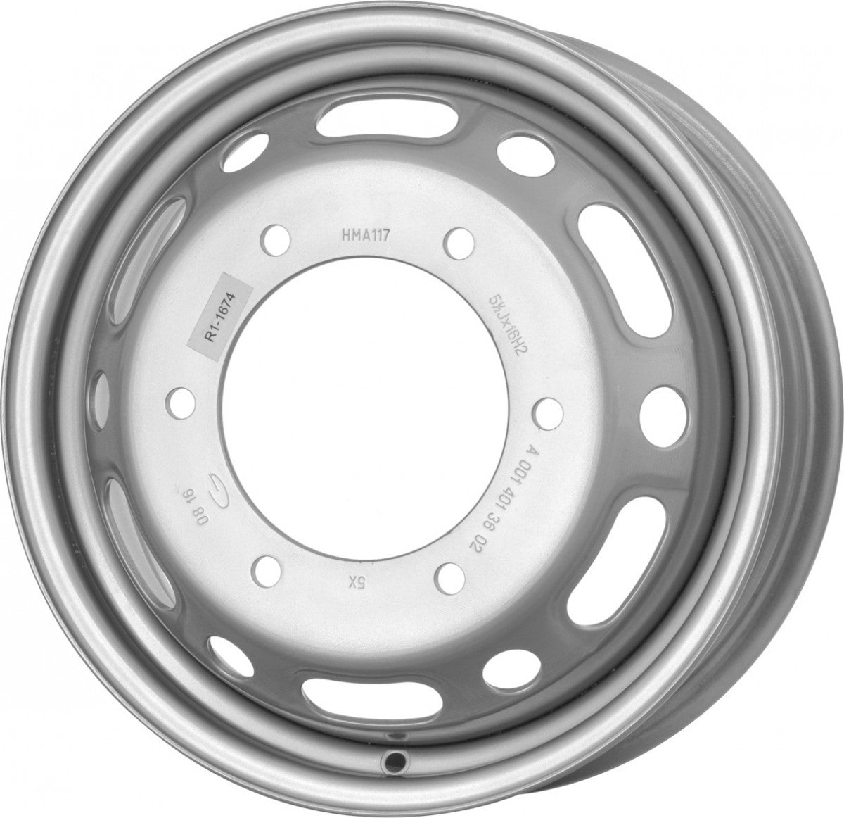 MWD 16100 Stahlfelge 5.5x16 Zoll ET111 LK 6x205 ML161
