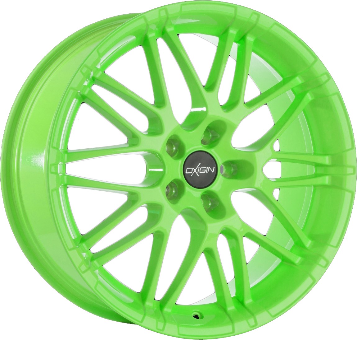 Oxigin 14 Oxrock neon green Alufelge 8.5x18 Zoll ET35 LK 5x112 ML72.6
