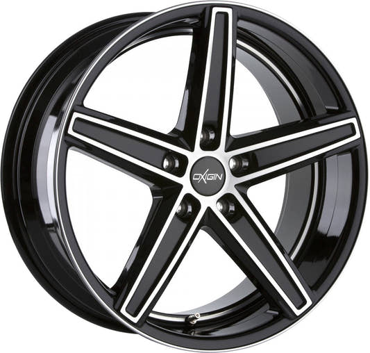 Oxigin 18 Concave black full polish HD Alufelge 8.5x18 Zoll ET40 LK 5x112 ML66.6