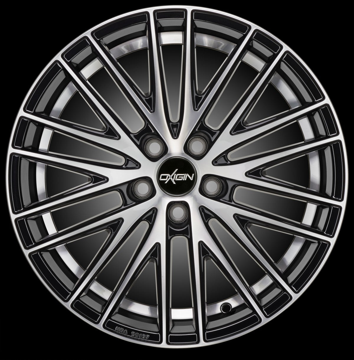 Oxigin 19 Oxspoke black full polish Alufelge 8.5x19 Zoll ET42 LK 5x114.3 ML72.6 – Bild 2
