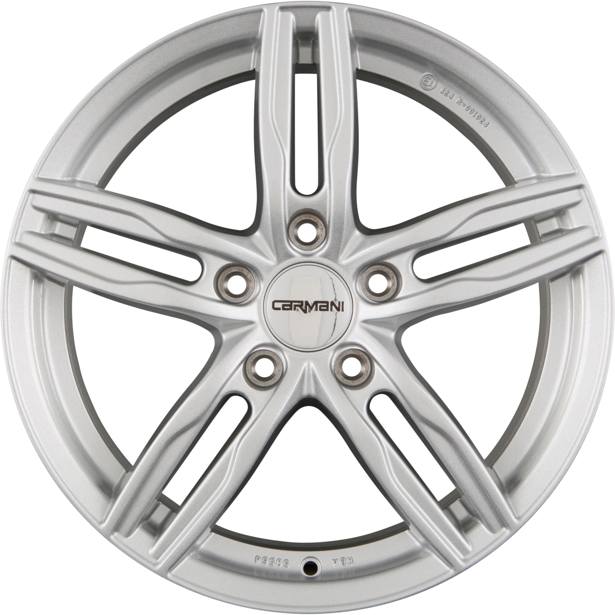 Carmani CA14 Paul Kristall Silber (KS) Alufelge 7x16 Zoll ET38 LK 5x114.3 ML72.6