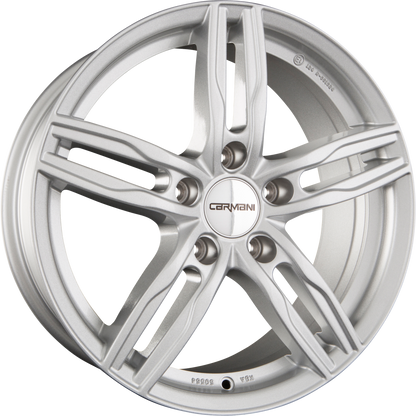 Carmani CA14 Paul Kristall Silber (KS) Alufelge 7x16 Zoll ET38 LK 5x114.3 ML72.6 – Bild 2