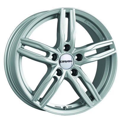 Carmani 14 Paul kristallsilber Alufelge 6.5x16 Zoll ET38 LK 5x100 ML63.4