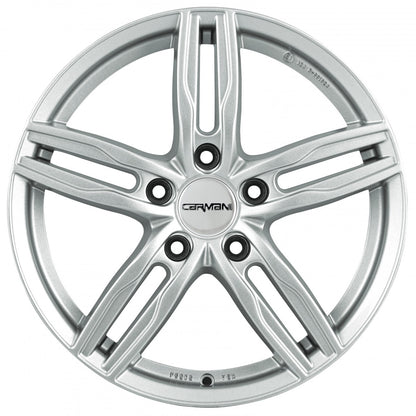Carmani 14 Paul kristallsilber Alufelge 6.5x16 Zoll ET38 LK 5x100 ML63.4