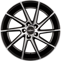 Oxigin OX20 Attraction Black Polish mit Hinterdrehung (BFPHD) Alufelge 8.5x19 Zoll ET23 LK 5x112 ML66.6