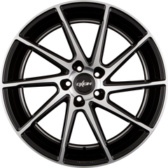 Oxigin OX20 Attraction Black Polish mit Hinterdrehung (BFPHD) Alufelge 8.5x19 Zoll ET23 LK 5x112 ML66.6