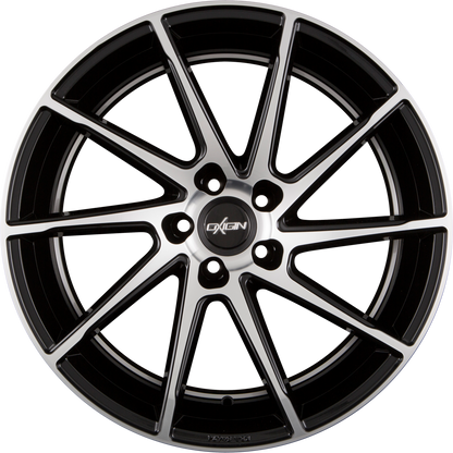Oxigin OX20 Attraction Black Polish mit Hinterdrehung (BFPHD) Alufelge 8.5x19 Zoll ET23 LK 5x112 ML66.6