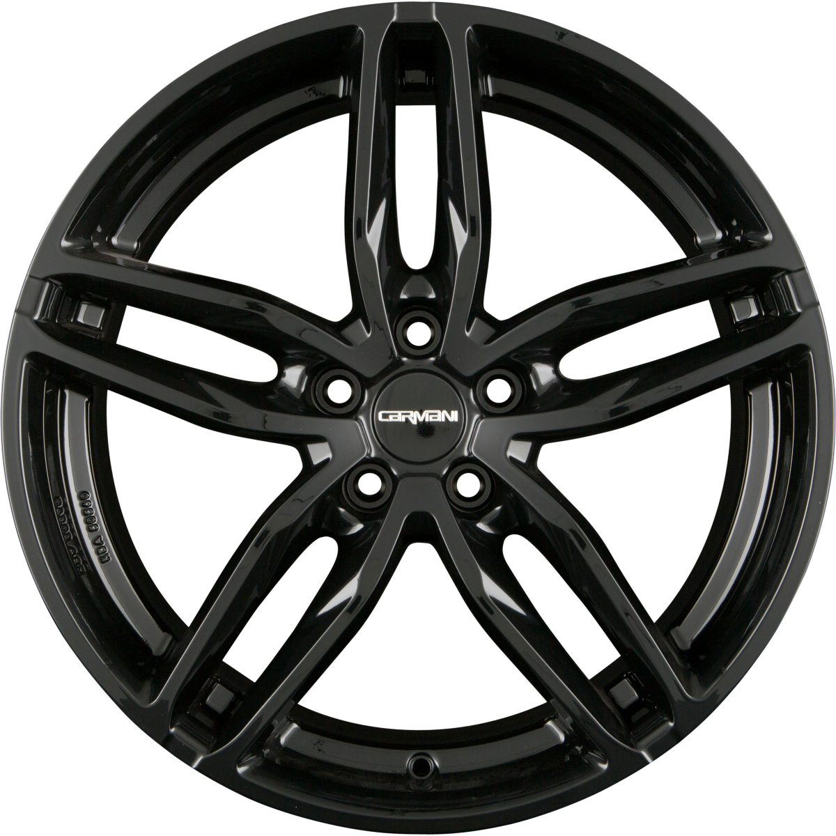 Carmani CA13 Twinmax Black (B) Alufelge 8x18 Zoll ET35 LK 5x114.3 ML72.6