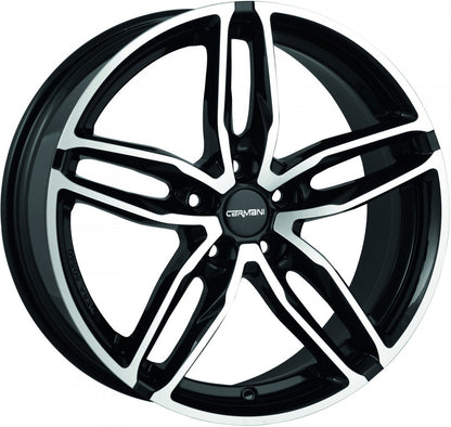 Carmani 13 Twinmax black polish Alufelge