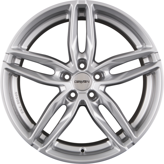 Carmani CA13 Twinmax Bright Silver (BS) Alufelge 9x20 Zoll ET45 LK 5x114.3 ML72.6