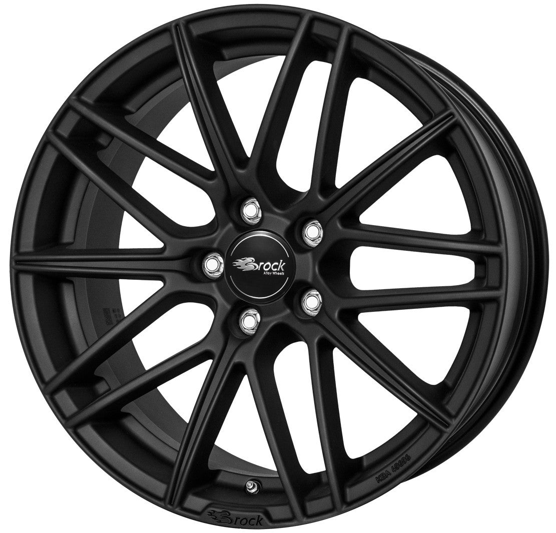 Brock B34 schwarz-matt lackiert 8x18 ET45 - LK5/108 ML72.6