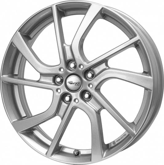 Brock EB1 kristallsilber lackiert 5x19 ET43 - LK5/112 ML66.7
