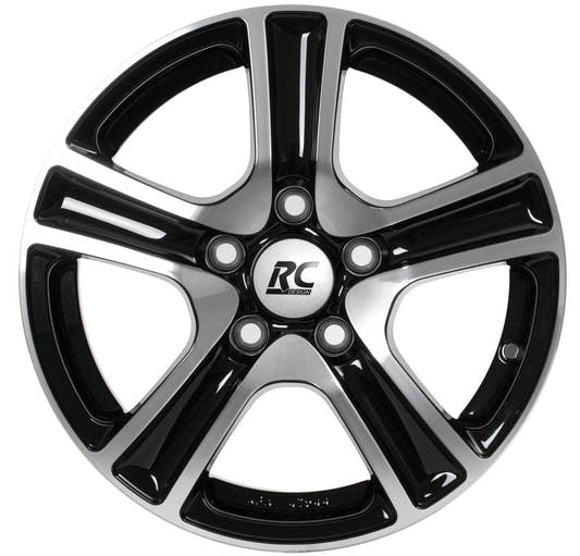 RC-Design RC19 schwarz front-poliert Alufelge 5x15 Zoll ET32 LK 4x100 ML60.1 – Bild 2