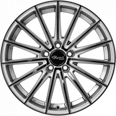 Brock B36 kristallsilber-black lackiert 8x18 ET45 - LK5/112 ML66.6