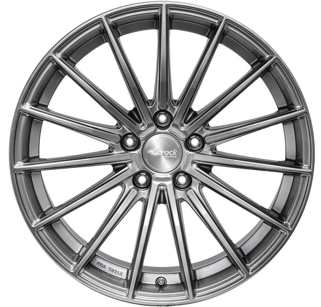 Brock B36 hyper-silber lackiert 8x18 ET30 - LK5/120 ML72.6