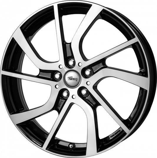 Brock EB1 schwarz front-poliert 5x19 ET43 - LK5/112 ML66.7