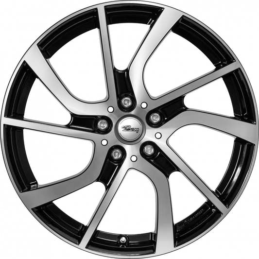 Brock EB1 schwarz front-poliert 5x19 ET43 - LK5/112 ML66.7