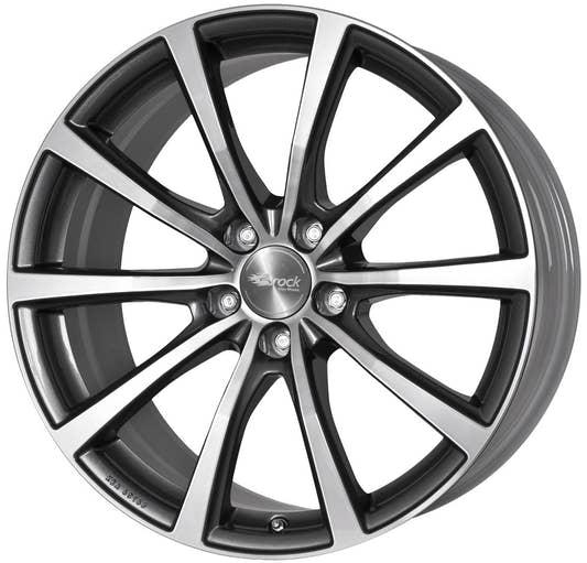 Brock B32 himalaya-grey front-poliert Alufelge 8.5x19 Zoll ET50 LK 5x120 ML65.1