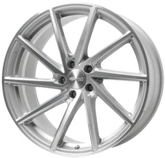 Brock B37 kristallsilber front-poliert Alufelge 8x18 Zoll ET43 LK 5x120 ML72.6