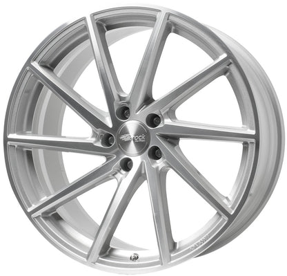 Brock B37 kristallsilber front-poliert 8.5x19 ET53 - LK5/108 ML63.4
