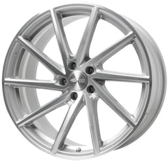 Brock B37C kristallsilber front-poliert Alufelge 9.5x20 Zoll ET30 LK 5x108 ML63.4