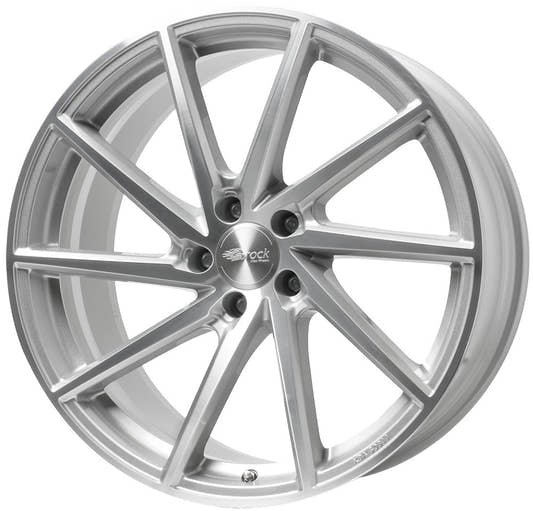 Brock B37 kristallsilber front-poliert 9x20 ET43 - LK5/114.3 ML70.7