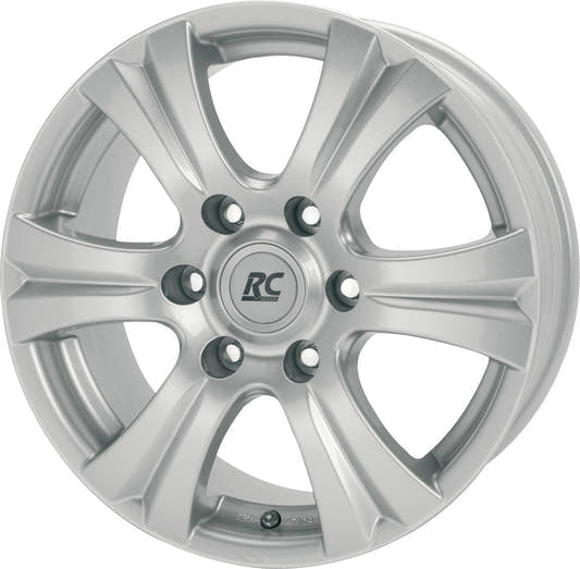 RC-Design RC14 SUV 6-Loch kristallsilber lackiert Alufelge 7.5x17 Zoll ET40 LK 6x114.3 ML66.1