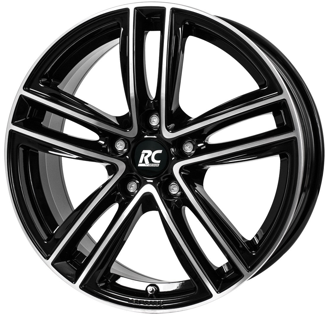 RC-Design RC27 schwarz front-poliert Alufelge 8x19 Zoll ET43 LK 5x112 ML66.6