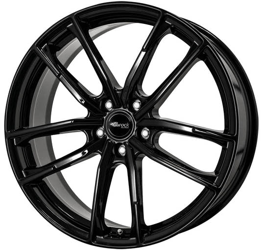 Brock B38 schwarz lackiert 8x18 ET33 - LK5/110 ML65.1