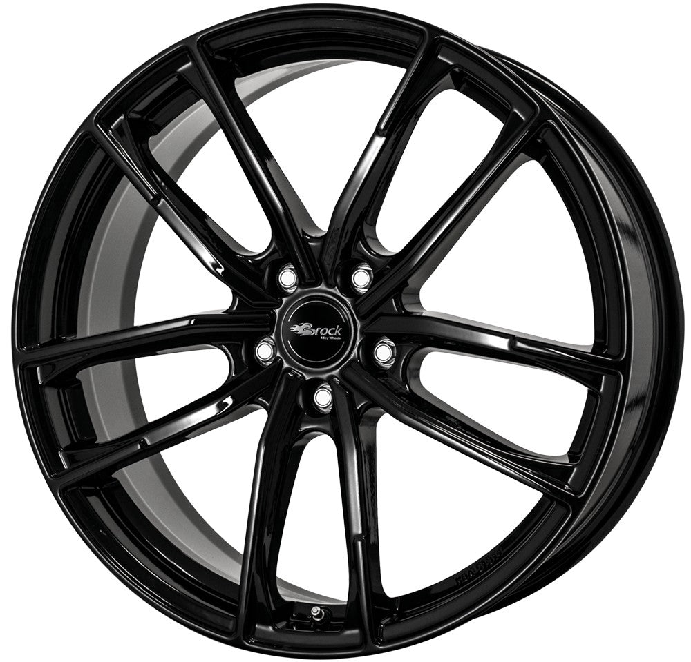 Brock B38 schwarz lackiert 8x20 ET50 - LK5/114.3 ML72.6