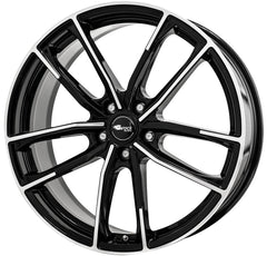 Brock B38 schwarz front-poliert Alufelge 8x20 Zoll ET35 LK 5x120 ML72.6