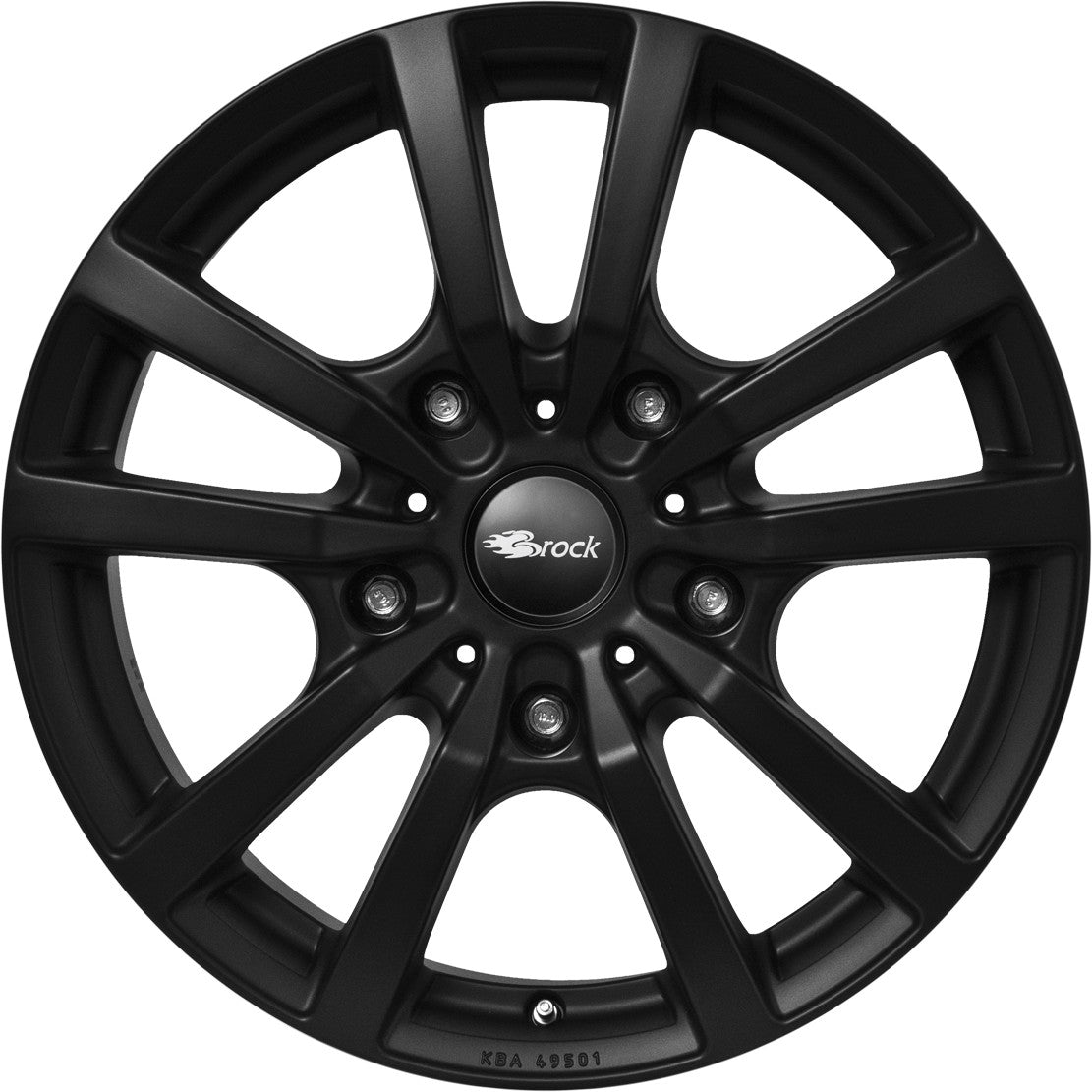 RC-Design RC25T schwarz-matt lackiert Alufelge 7.5x18 Zoll ET50 LK 5x160 ML65.1 – Bild 2