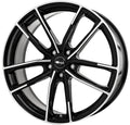 Brock B38 schwarz front-poliert Alufelge