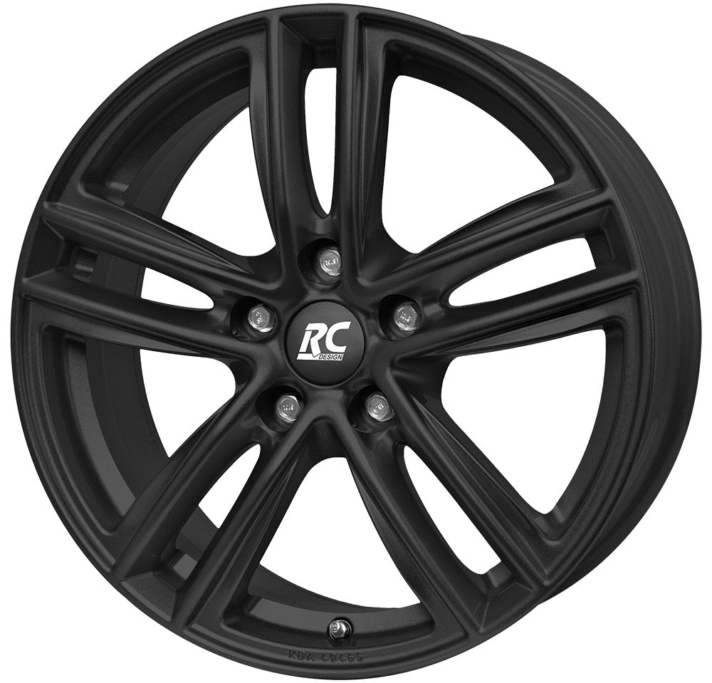 RC-Design RC27 schwarz-matt lackiert Alufelge 7x18 Zoll ET50 LK 5x114.3 ML60.1