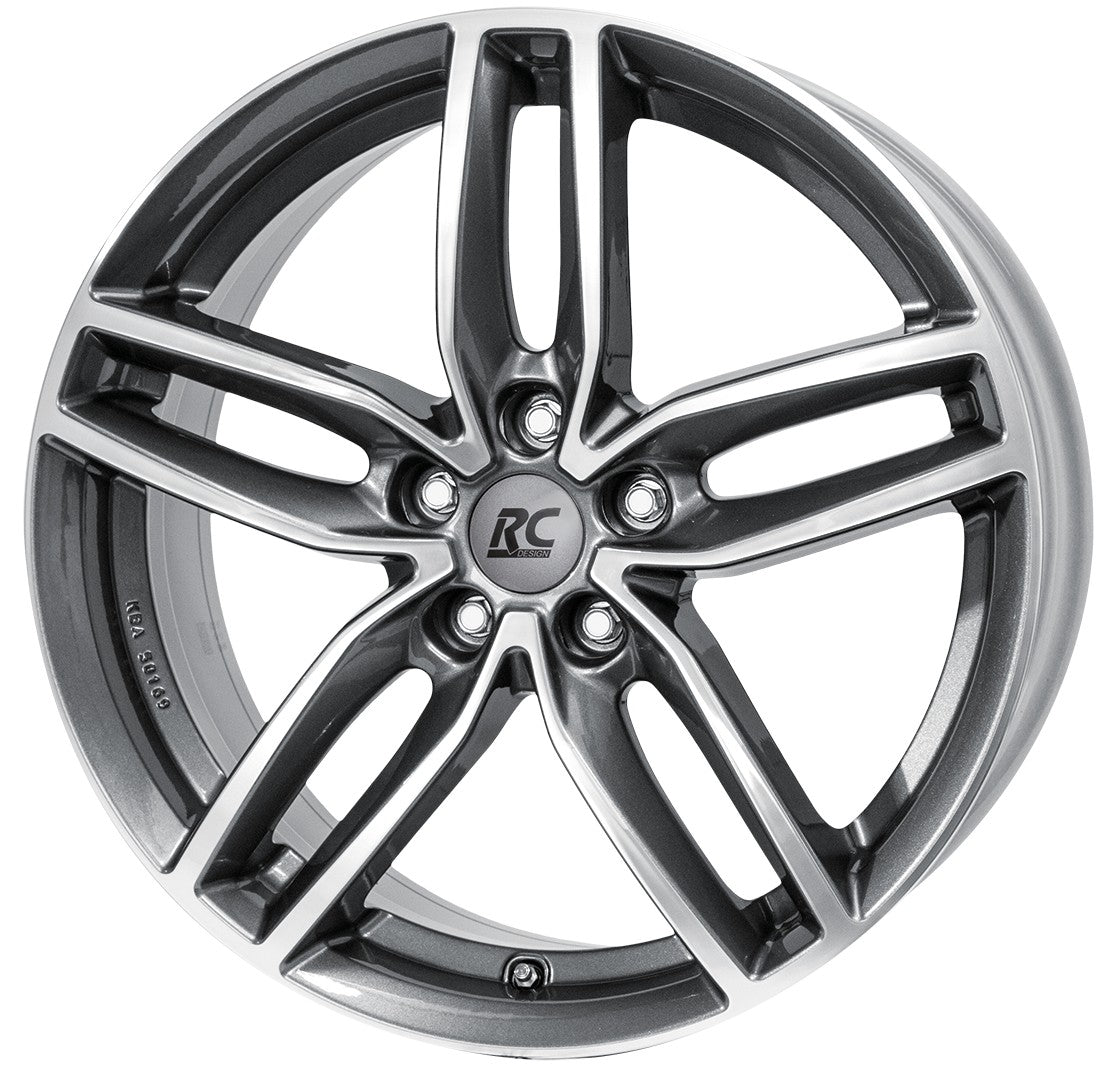 RC-Design RC29 himalaya-grey front-poliert Alufelge 8.5x20 Zoll ET49 LK 5x115 ML70.2